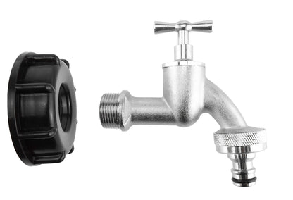 IBC S60X6 Cap & ¾″ Nickel-Plated Bib Tap – Quick Outlet