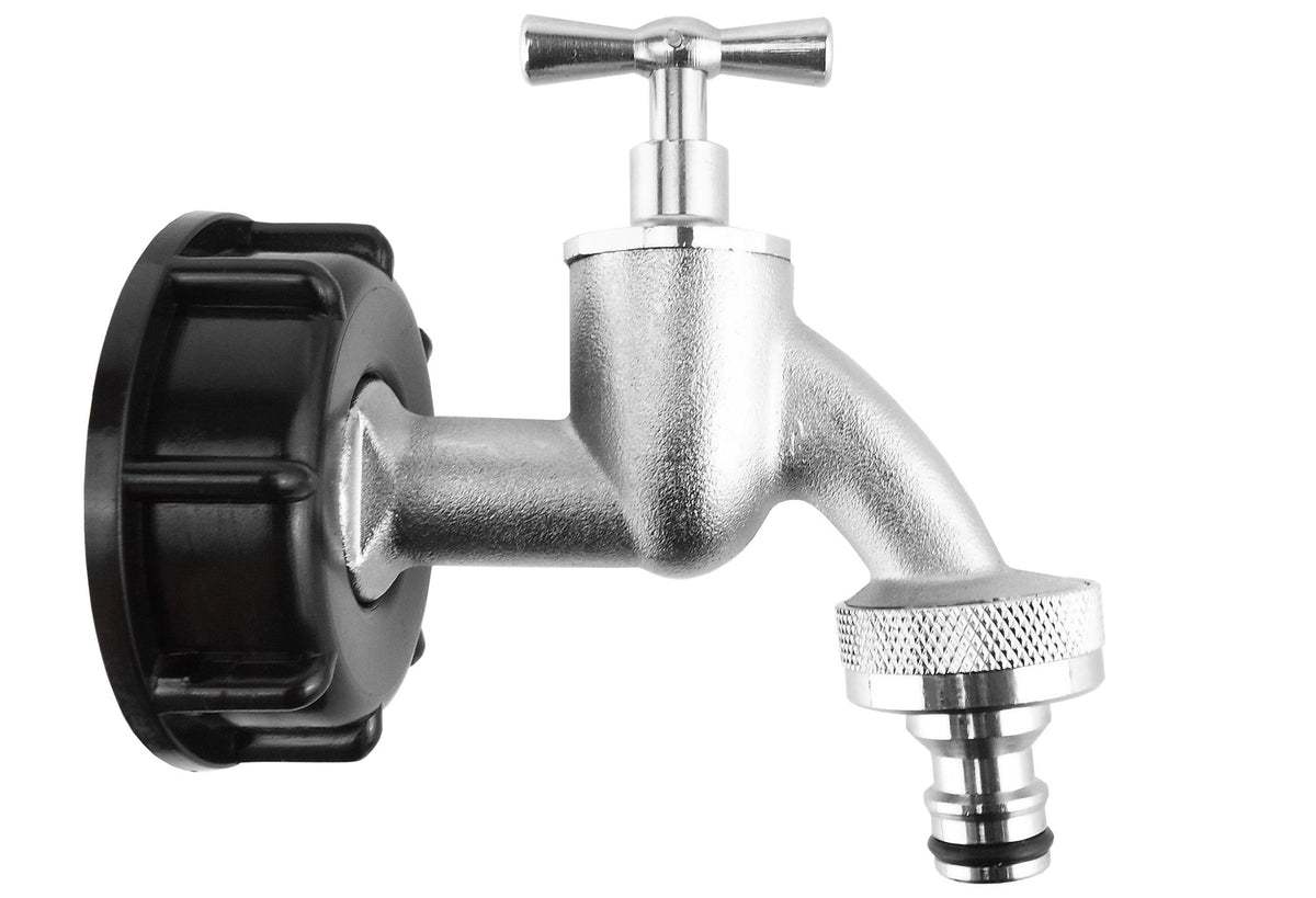 IBC S60X6 Cap & ¾″ Nickel-Plated Bib Tap – Quick Outlet