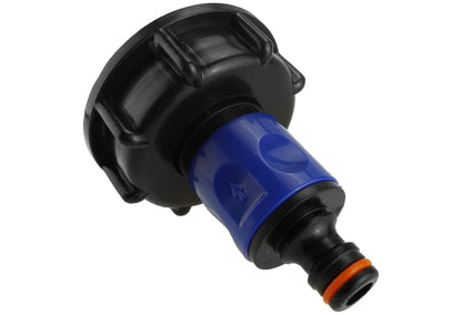 IBC S60X6 Cap & Blue Quick-Connect Plug