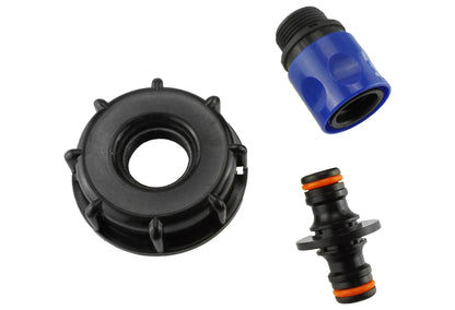 IBC S60X6 Cap & Blue Quick-Connect Plug