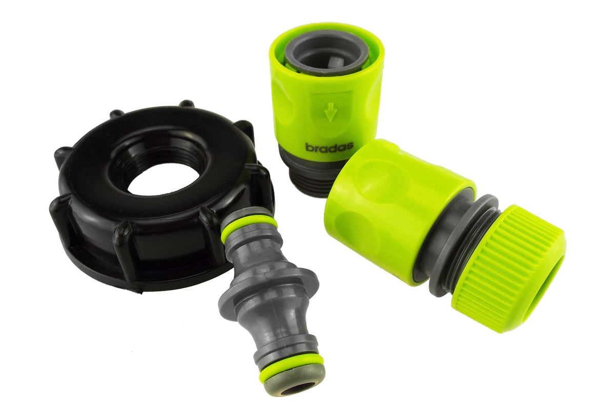 IBC S60X6 Cap & Lime Quick-Coupled Hose Connection Kit