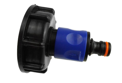 IBC S60X6 Cap & Blue Quick-Connect Plug