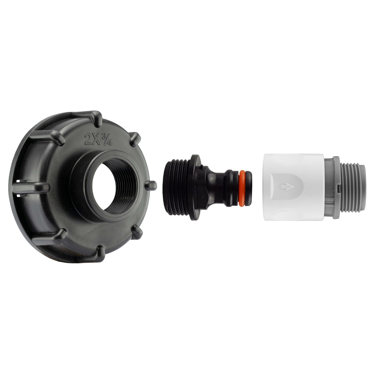IBC S60X6 Cap & Quick Coupling – ¾″ BSP Male Outlet