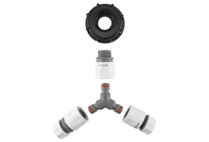 S60X6 IBC Garden Hose Splitter Kit with Two Outlets