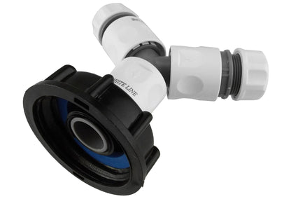 S60X6 IBC Garden Hose Splitter Kit with Two Outlets
