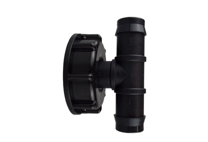 IBC S60X6 Cap with 25mm Barbed Irrigation Tee