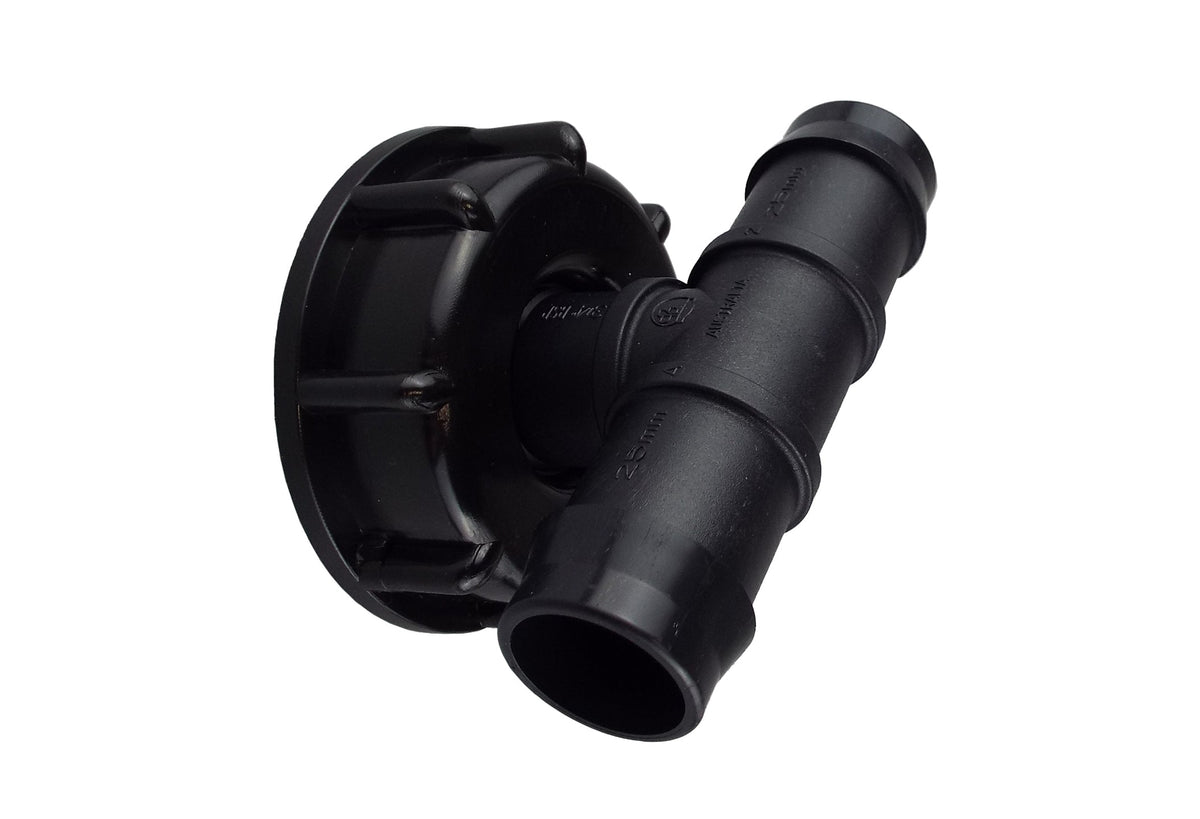 IBC S60X6 Cap with 25mm Barbed Irrigation Tee