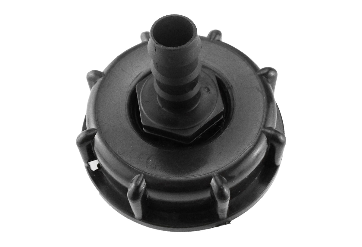 IBC S60X6 Cap with 16mm Irrigation Hose Barb