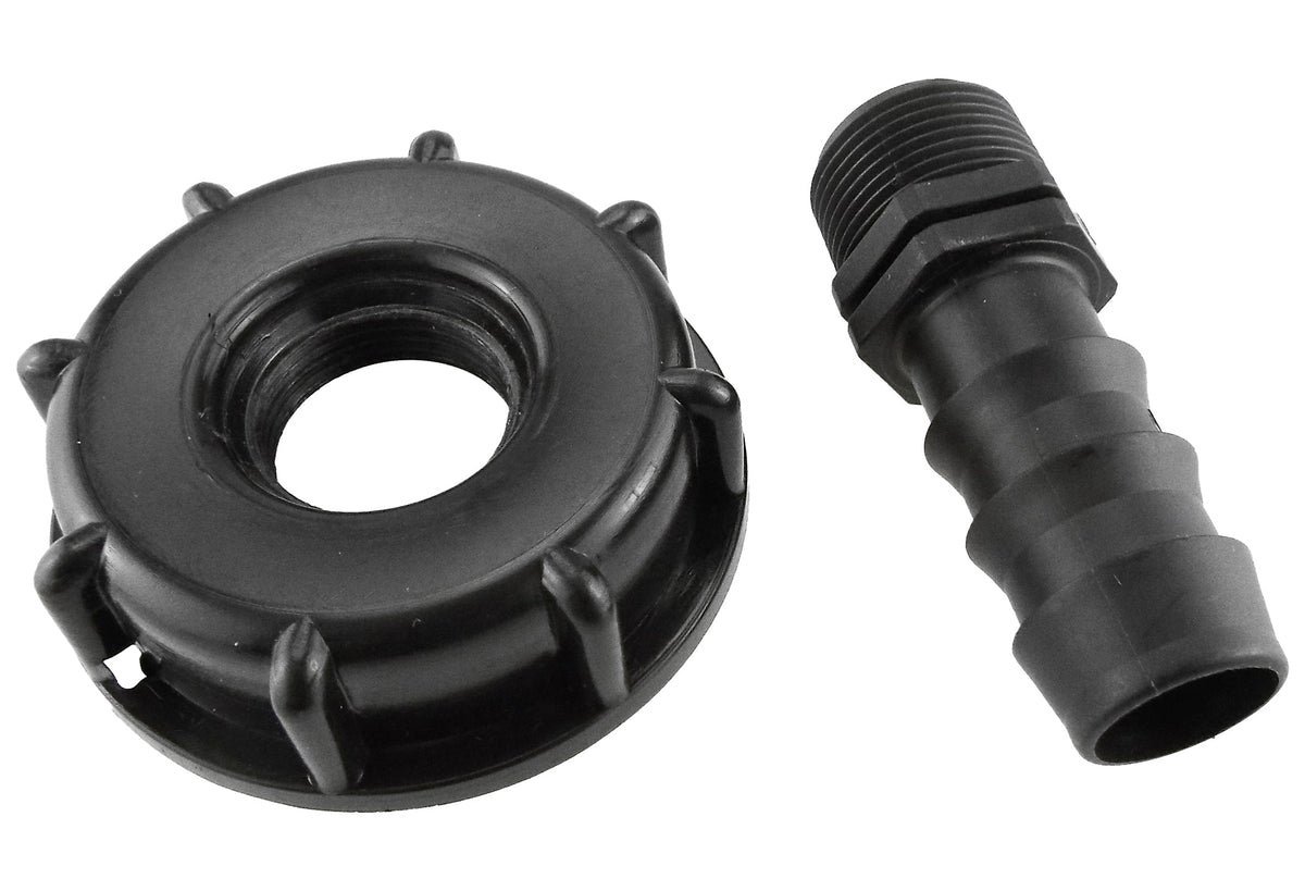 IBC S60X6 Cap with 16mm Irrigation Hose Barb