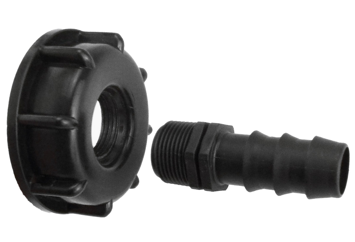 IBC S60X6 Cap with 16mm Irrigation Hose Barb
