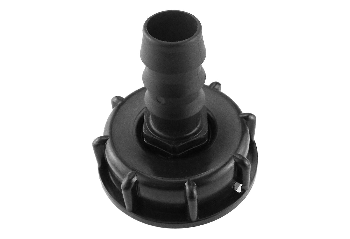 IBC S60X6 Cap with 16mm Irrigation Hose Barb