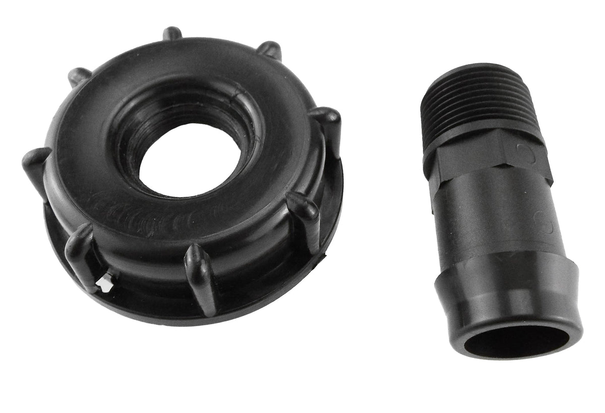 IBC S60X6 Cap with 25mm Irrigation Hose Barb