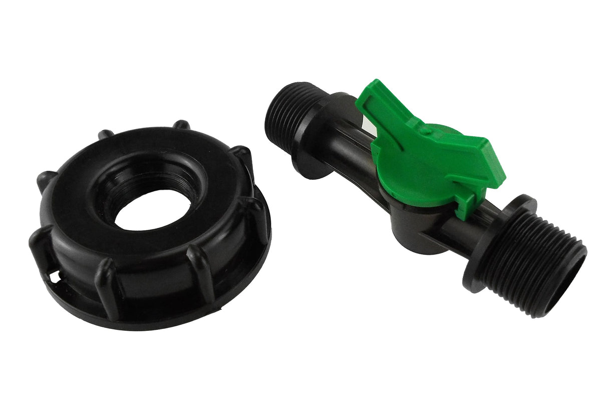 IBC S60X6 Cap & Irrigation Valve – ¾″ BSP Male Outlet