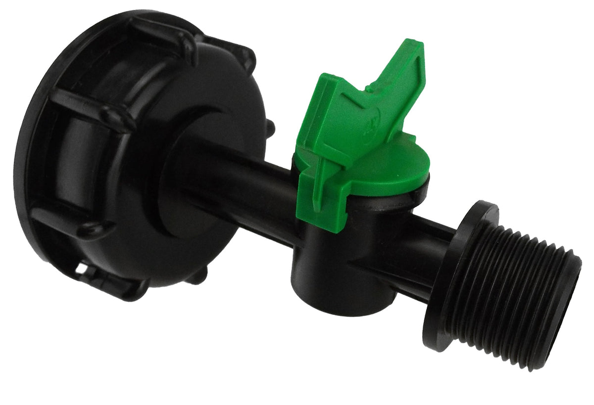 IBC S60X6 Cap & Irrigation Valve – ¾″ BSP Male Outlet