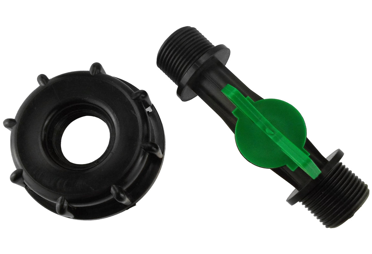 IBC S60X6 Cap & Irrigation Valve – ¾″ BSP Male Outlet
