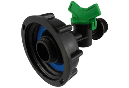IBC S60X6 Cap & Irrigation Valve – ¾″ BSP Male Outlet