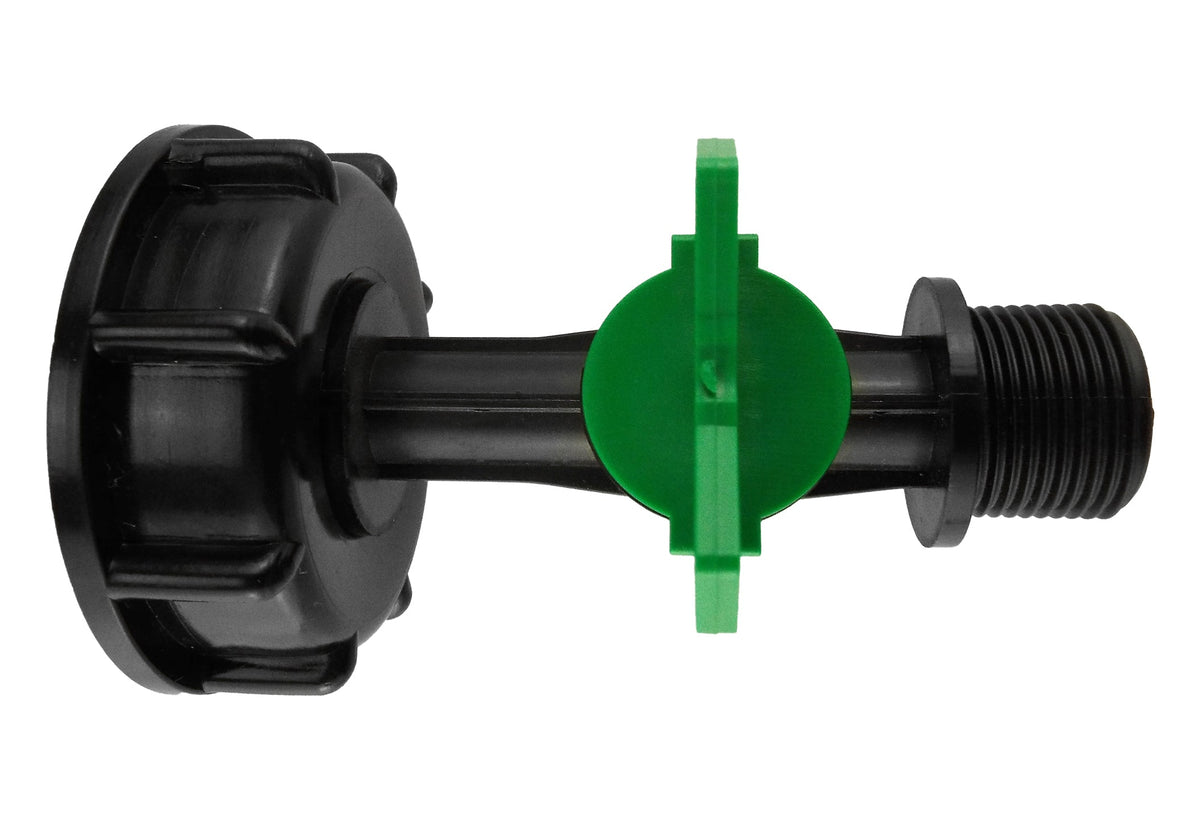 IBC S60X6 Cap & Irrigation Valve – ¾″ BSP Male Outlet