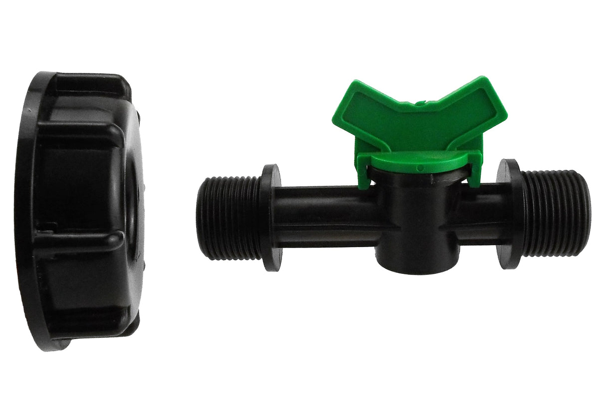 IBC S60X6 Cap & Irrigation Valve – ¾″ BSP Male Outlet