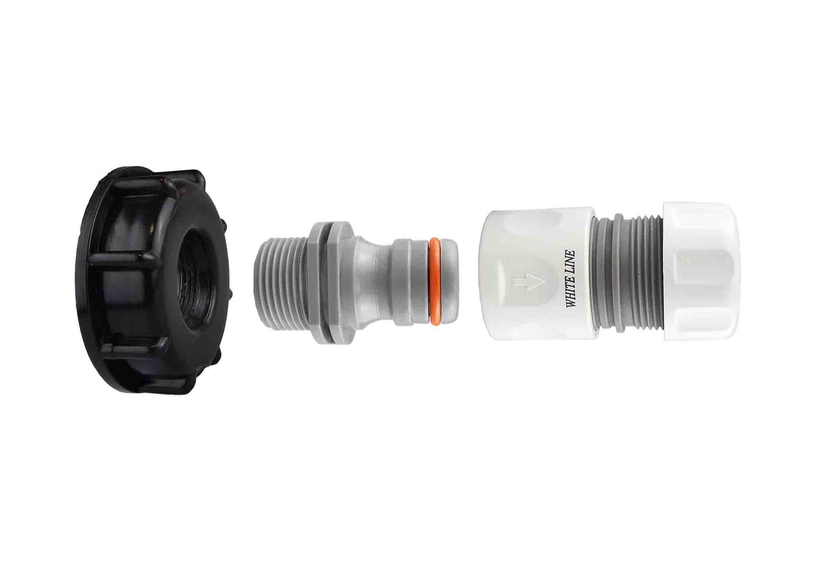 S60x6 IBC Adapter Kit – ¾″ Max Flo Hose Connection