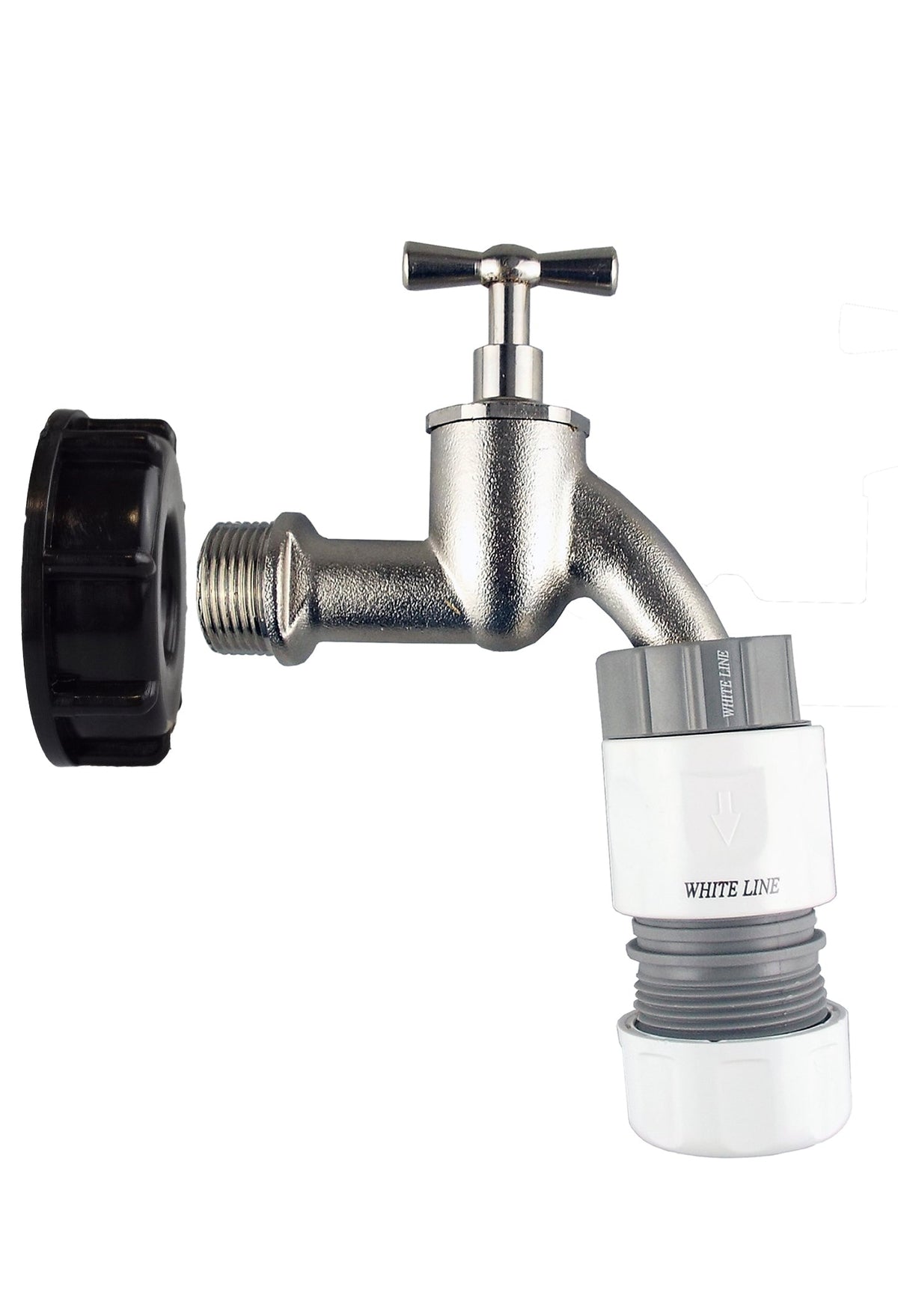 S60x6 IBC Brass Bib Tap Kit – ¾″ Max Flo Hose
