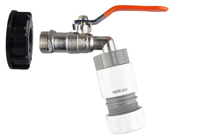 S60x6 IBC Zinc Lever Tap Kit – ¾″ Max Flo Hose