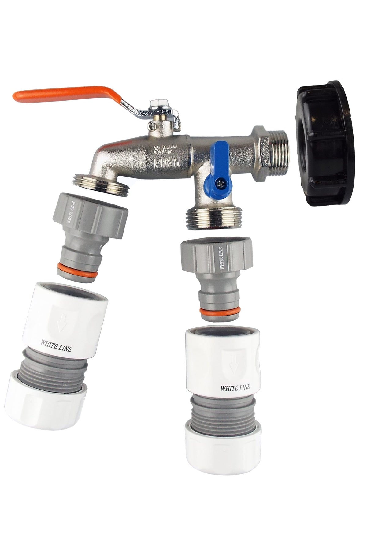 S60x6 IBC Double-Tap Kit – Two Max Flo Outlets