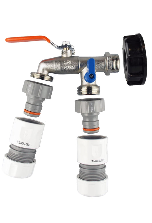 S60x6 IBC Double-Tap Kit – Two Max Flo Outlets