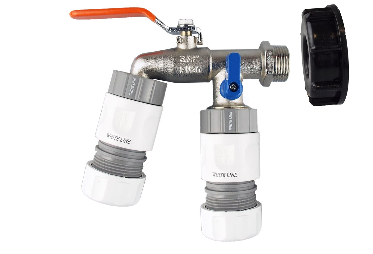S60x6 IBC Double-Tap Kit – Two Max Flo Outlets