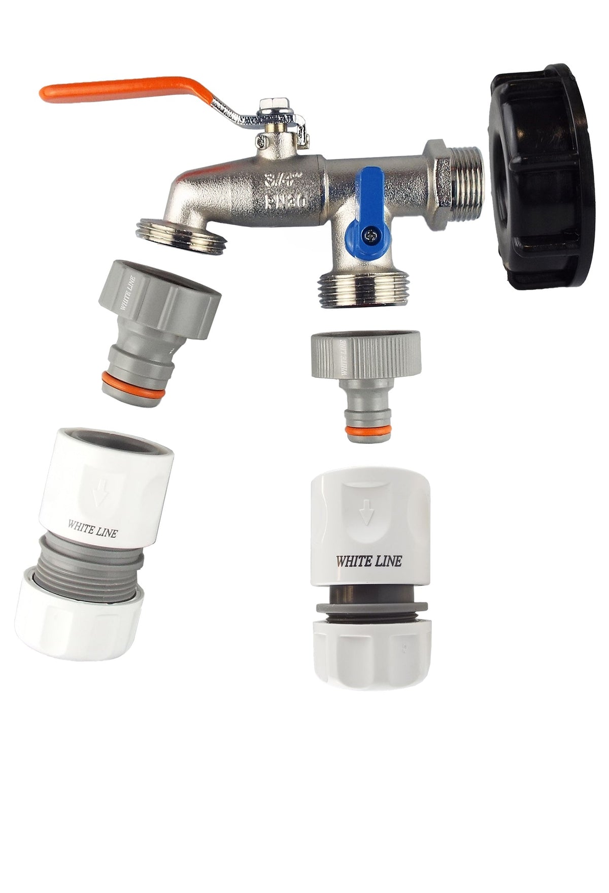 S60x6 IBC Double-Tap Kit – Max Flo + Standard Outlets