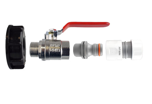 S60x6 IBC Lever Valve Kit – ¾″ Max Flo Hose