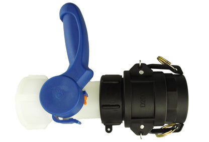 IBC S60X6 Valve Kit – 2″ BSP Female Outlet; supplied fittings shown.