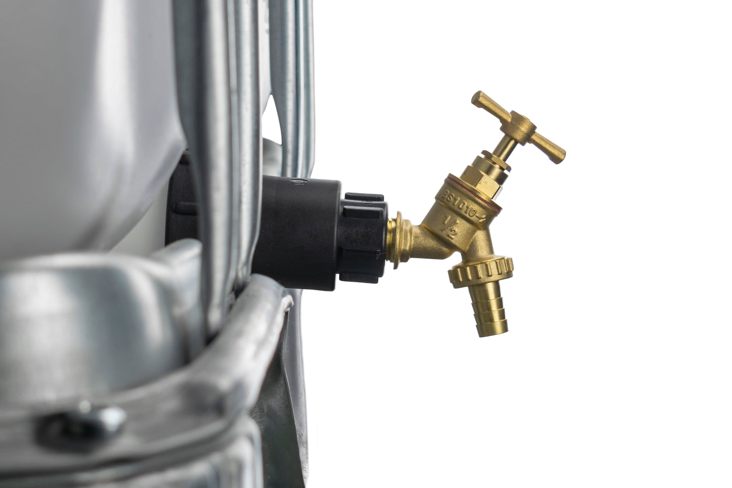 IBC 2" S60X6 Extender Adaptor with Brass Bib Tap 1/2" Barb