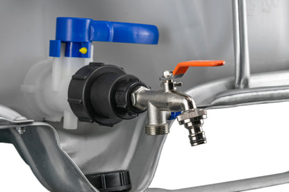 IBC 2" S60X6 Extender Adaptor with Double Lever Tap