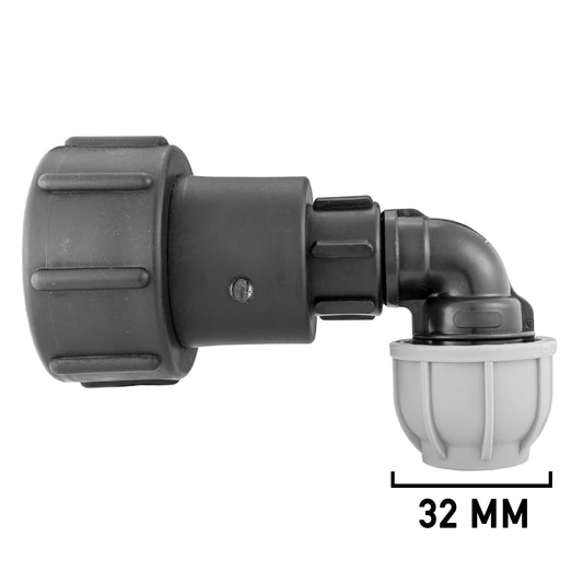 IBC 2" S60X6 Extender Adaptor with MDPE Elbow 32mm