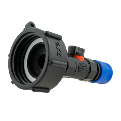 S60X6 IBC Inline Valve & Blue Hose Connector Kit