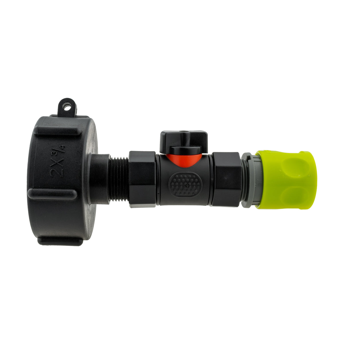 IBC S60X6 Adapter & Inline Valve – Lime Quick Socket