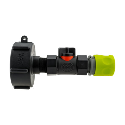 IBC S60X6 Adapter & Inline Valve – Lime Quick Socket