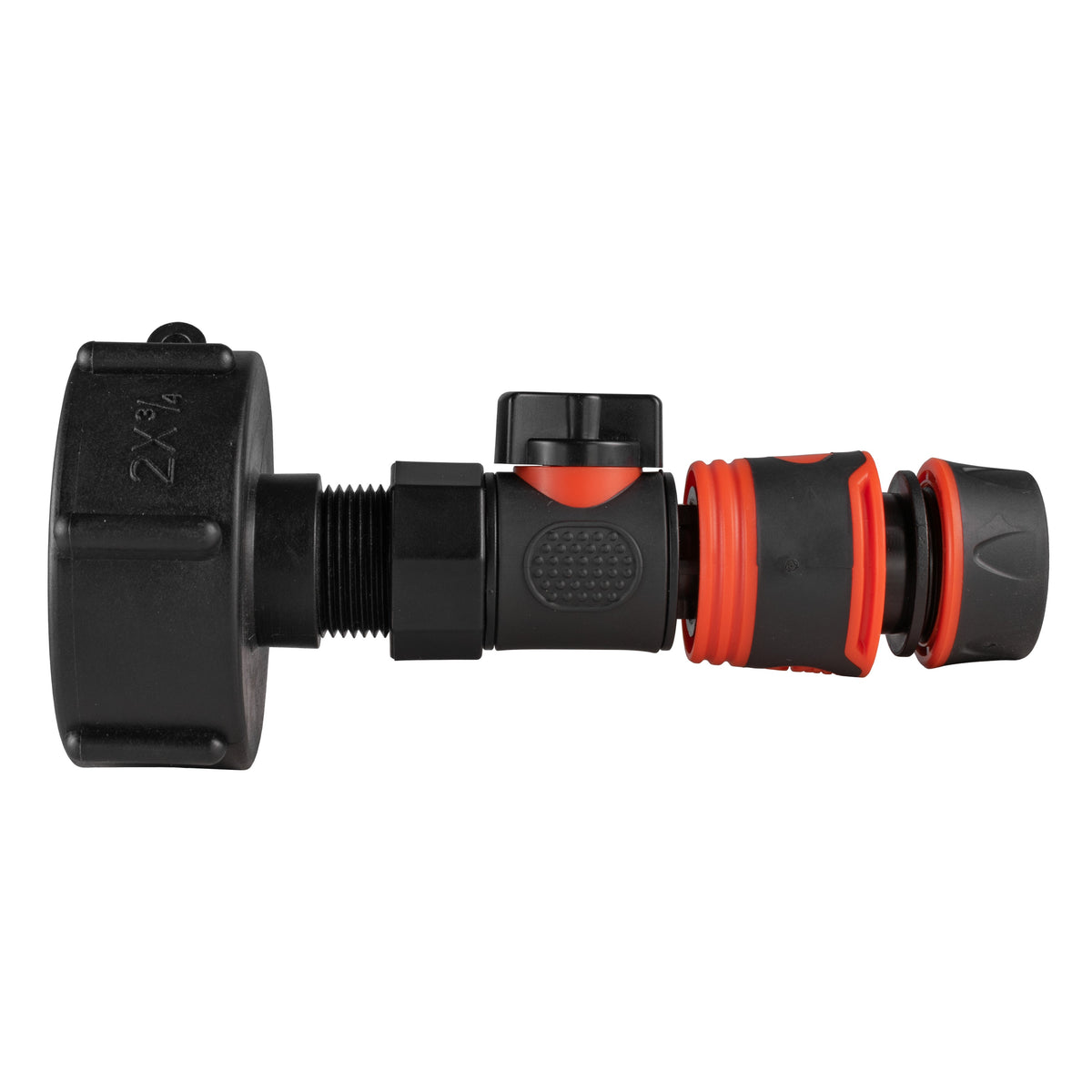 IBC S60X6 Adapter & Quick Valve – Soft-Grip Hose End