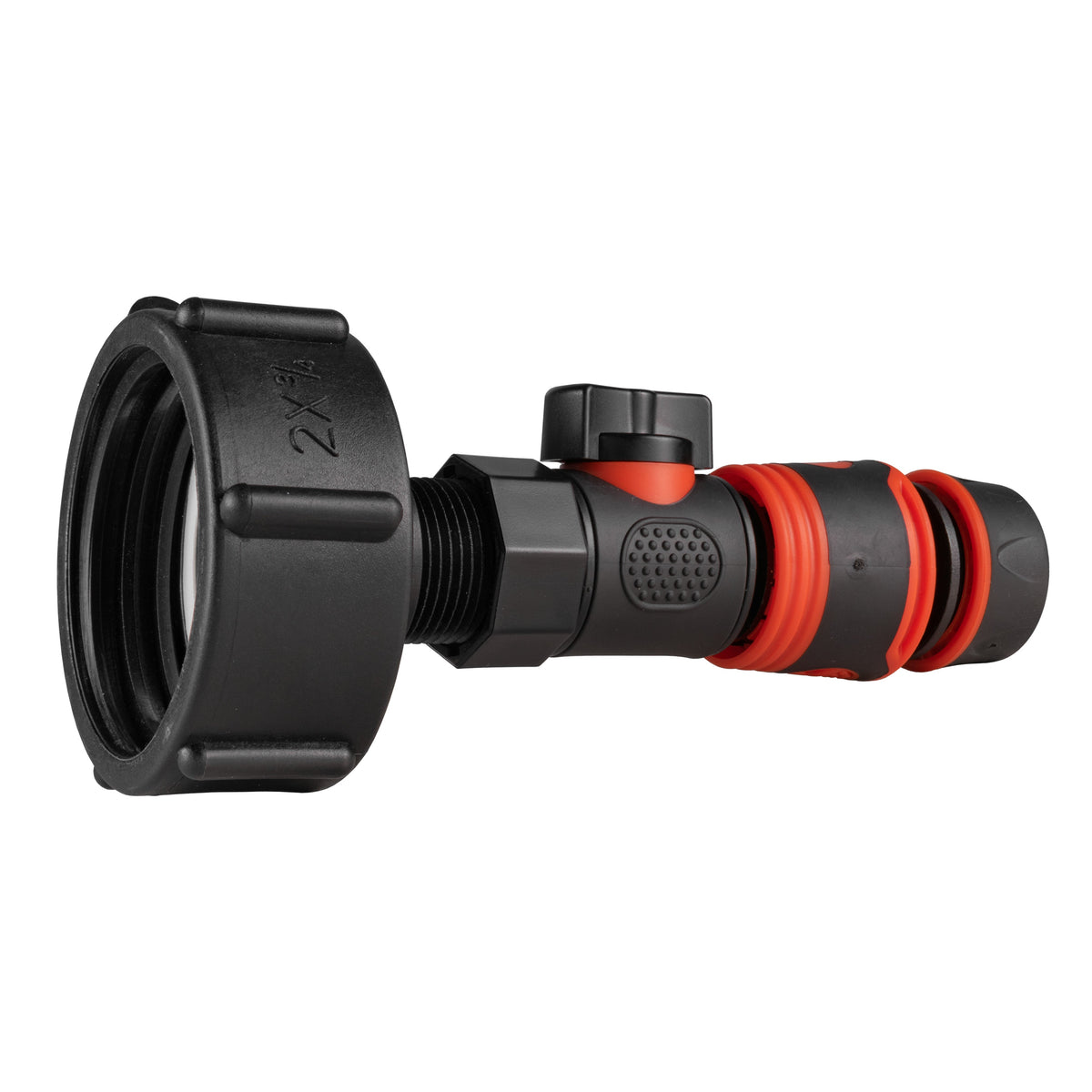 IBC S60X6 Adapter & Quick Valve – Soft-Grip Hose End