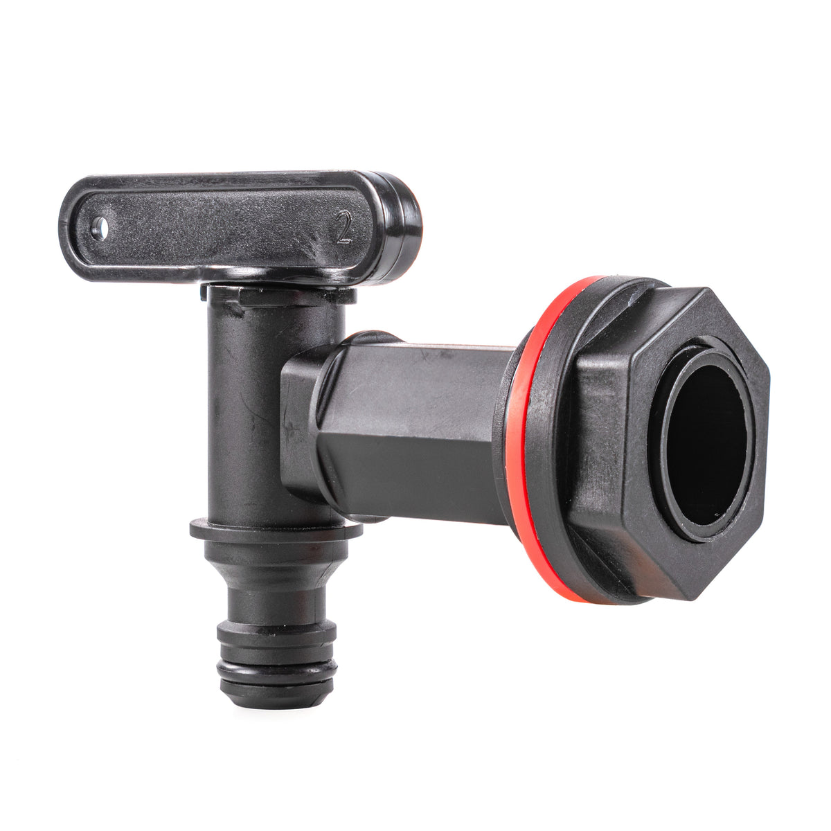¾″ BSP Plastic Water Butt Tap with Nut, Seal & Quick Outlet
