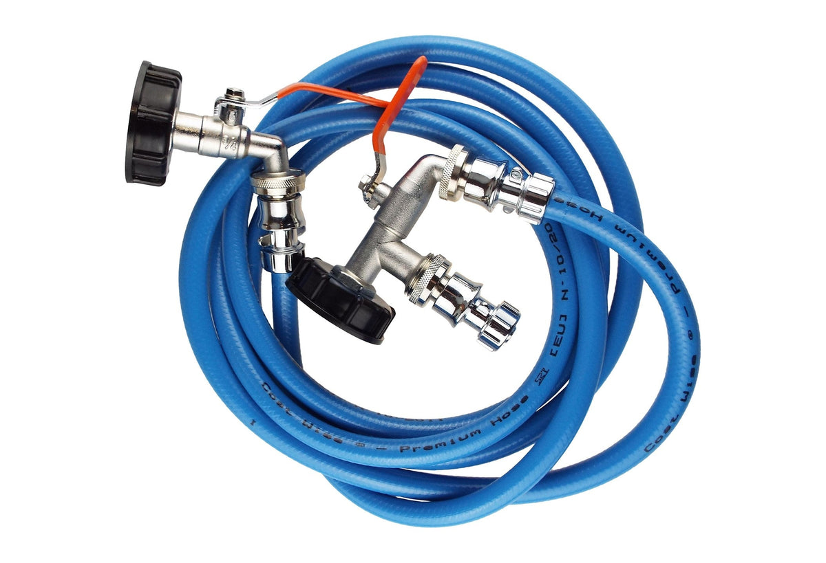 IBC S60X6 Twin-Tank Linking Kit with Taps & Blue Hose