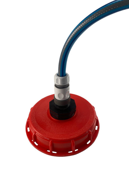 IBC 6″ Top Cap Kit with ½″ Hose Quick Connector