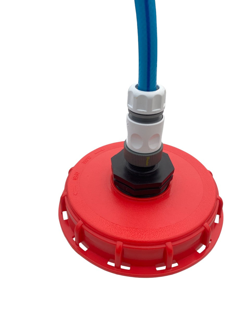 IBC 6″ Top Cap Kit with ½″ Hose Quick Connector