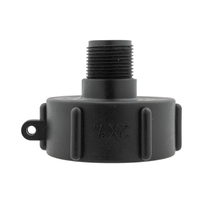 IBC S60X6 Adapter & Inline Valve – 25mm Brass Barb