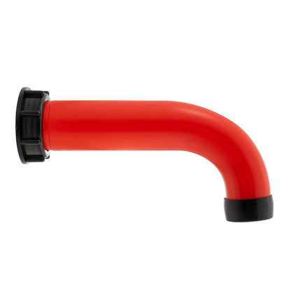 Red IBC Angled Pouring Spout – S60x6 Connection, 2″ Spout