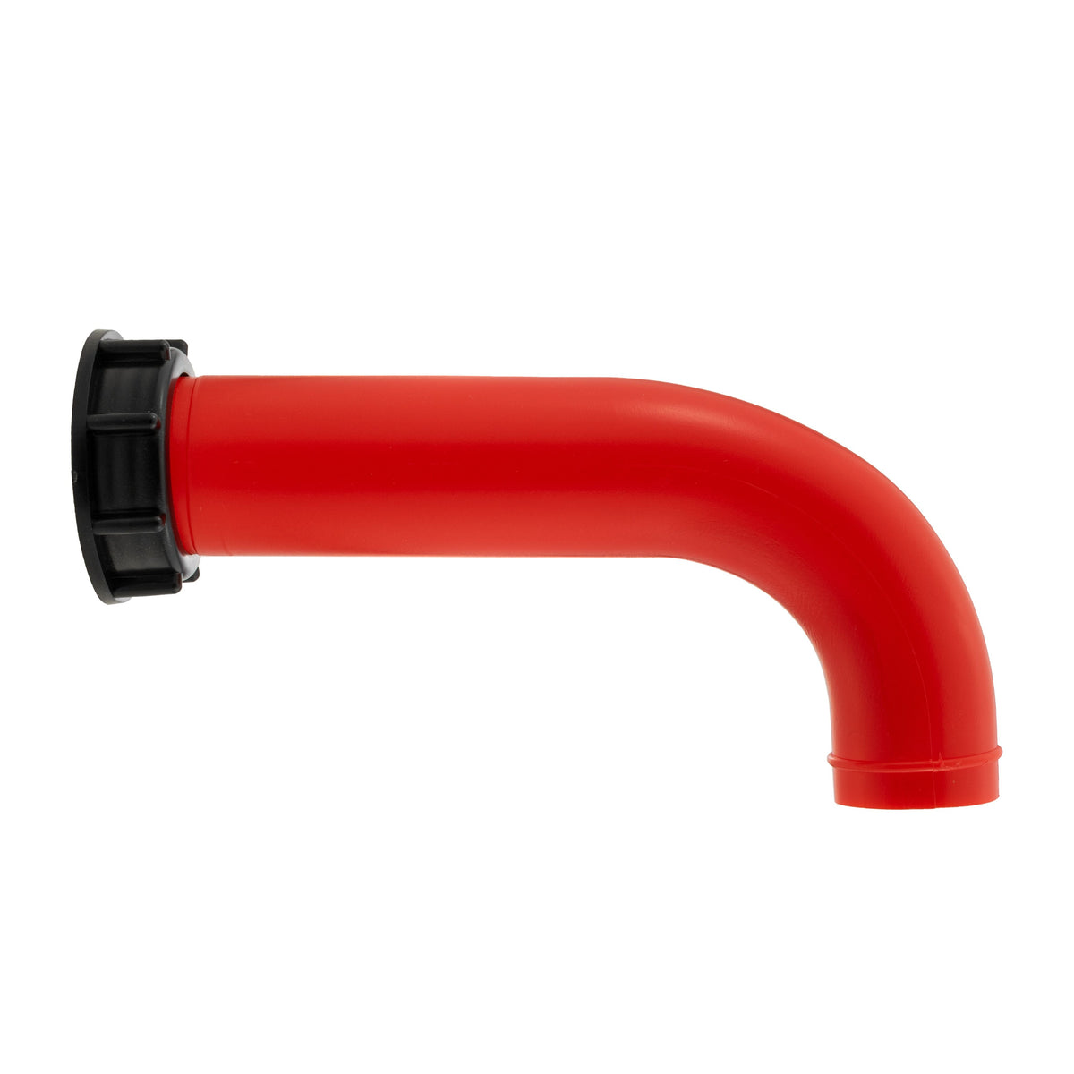 Red IBC Angled Pouring Spout – S60x6 Connection, 2″ Spout