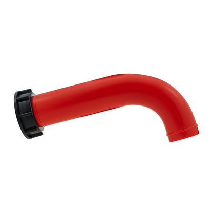 Red IBC Angled Pouring Spout – S60x6 Connection, 2″ Spout
