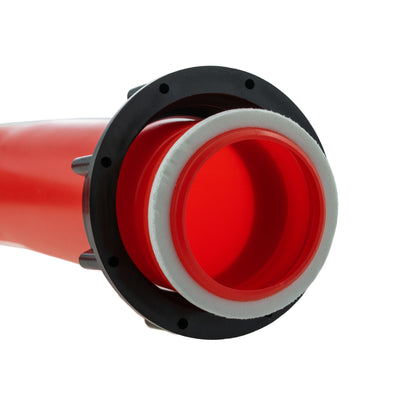 Red IBC Angled Pouring Spout – S60x6 Connection, 2″ Spout