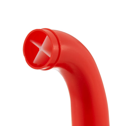 Red IBC Angled Pouring Spout – S60x6 Connection, 2″ Spout