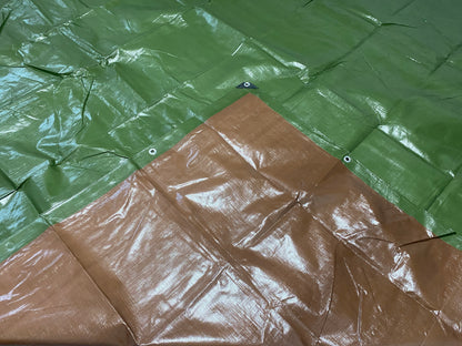 200gsm Green/Brown Tarpaulins